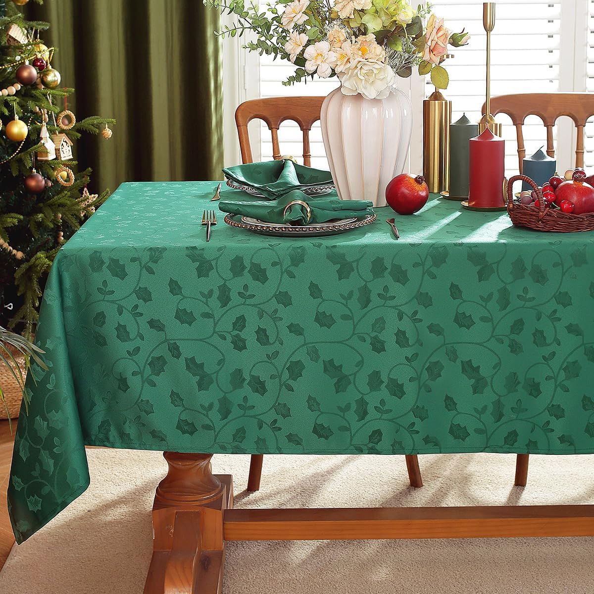 SASTYBALE Christmas Tablecloth Rectangle
