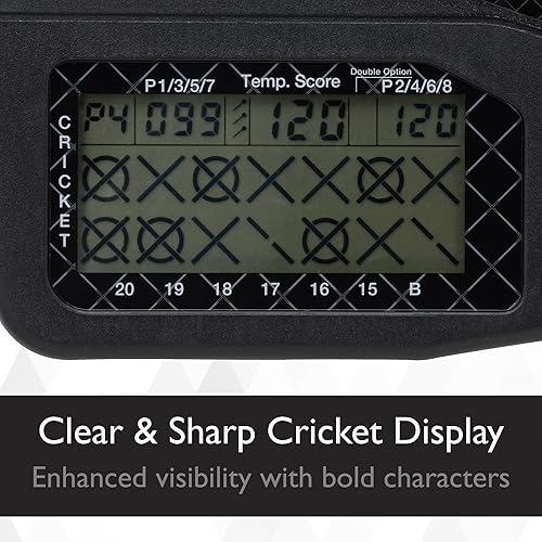 Miniatura 6 de Viper Showdown - Diana de dardos electrónica, tamaño deportivo, más de 30 juegos con 590 opciones, pantalla LCD de puntuación automática, banda de