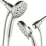 AquaDance New Magnetic Guidance Docking System - High-Pressure 8-setting Handheld Shower Head with Giant 5 inch Face&comma; Magnetic Bracket&comma; Extra-long 72 inch Stainless Steel Hose&sol;All Nickel Finish