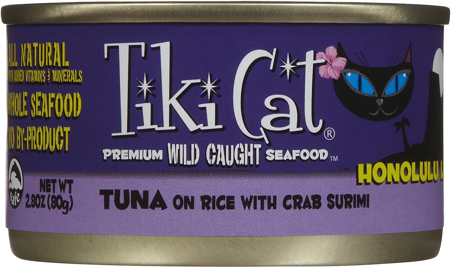 Tiki Cat Honolulu Luau Tuna On Rice with Crab Surimi