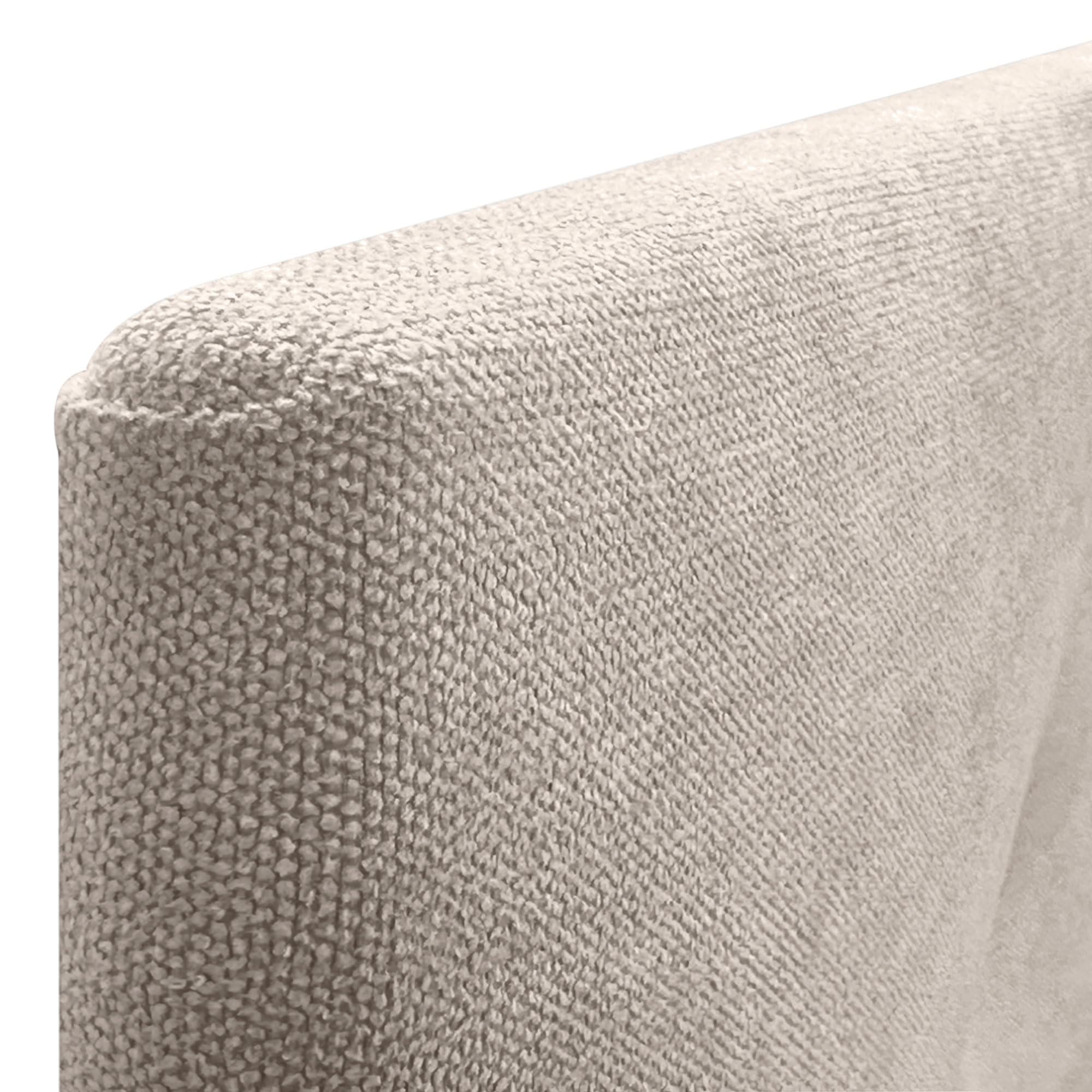DHOME Cabecero Capitoné hasta el Suelo 150x120cm Tela Beige Tapizado ACUALINE para Cama