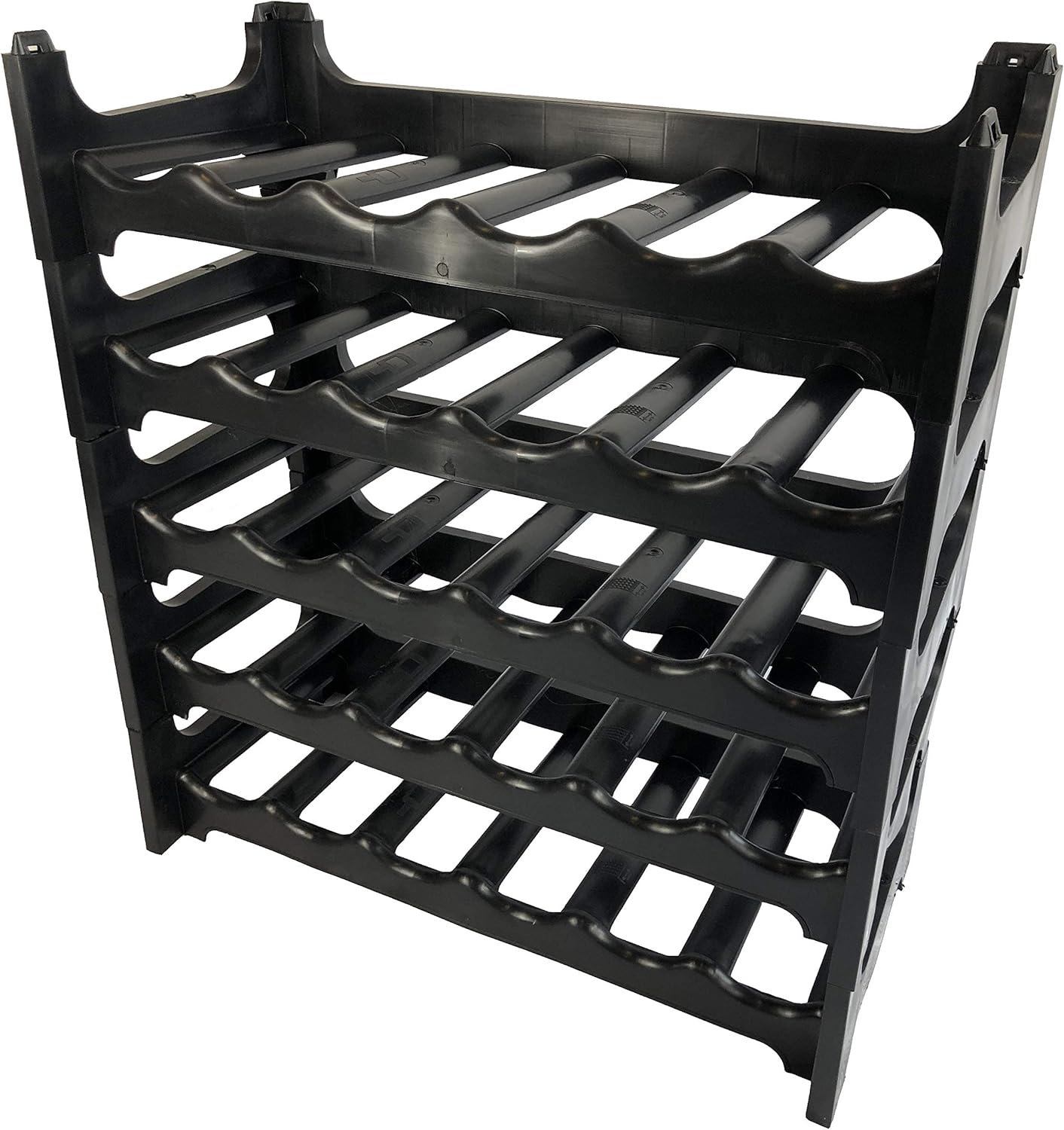 Stacking Wine Rack for 30 Bottles for Wine Soft Drink Champagne and