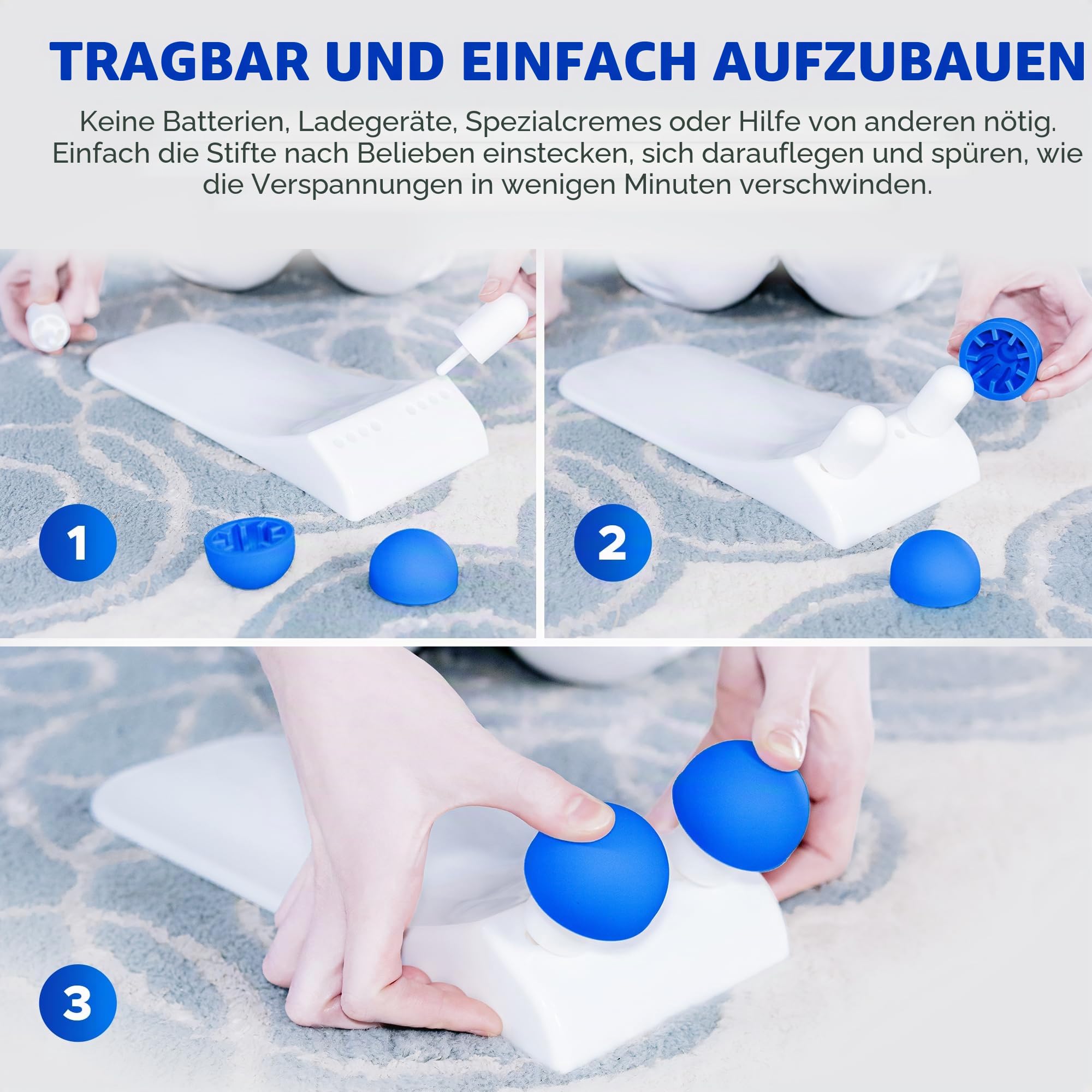 The Deep Tissue Doc Occipital Release Massage Tool - Bei Migräne Und Spannungskopfschmerzen