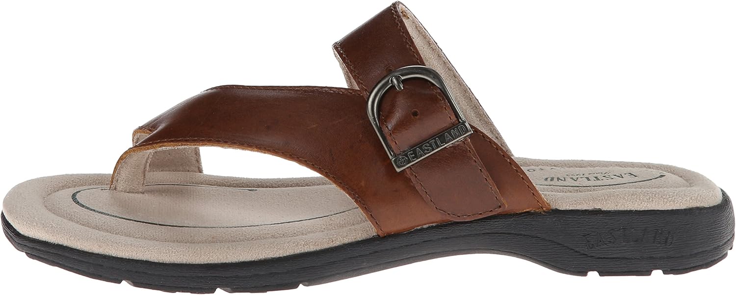 Eastland womens Tahiti Thong flip flop sandals, Tan, 10 US - Image 8