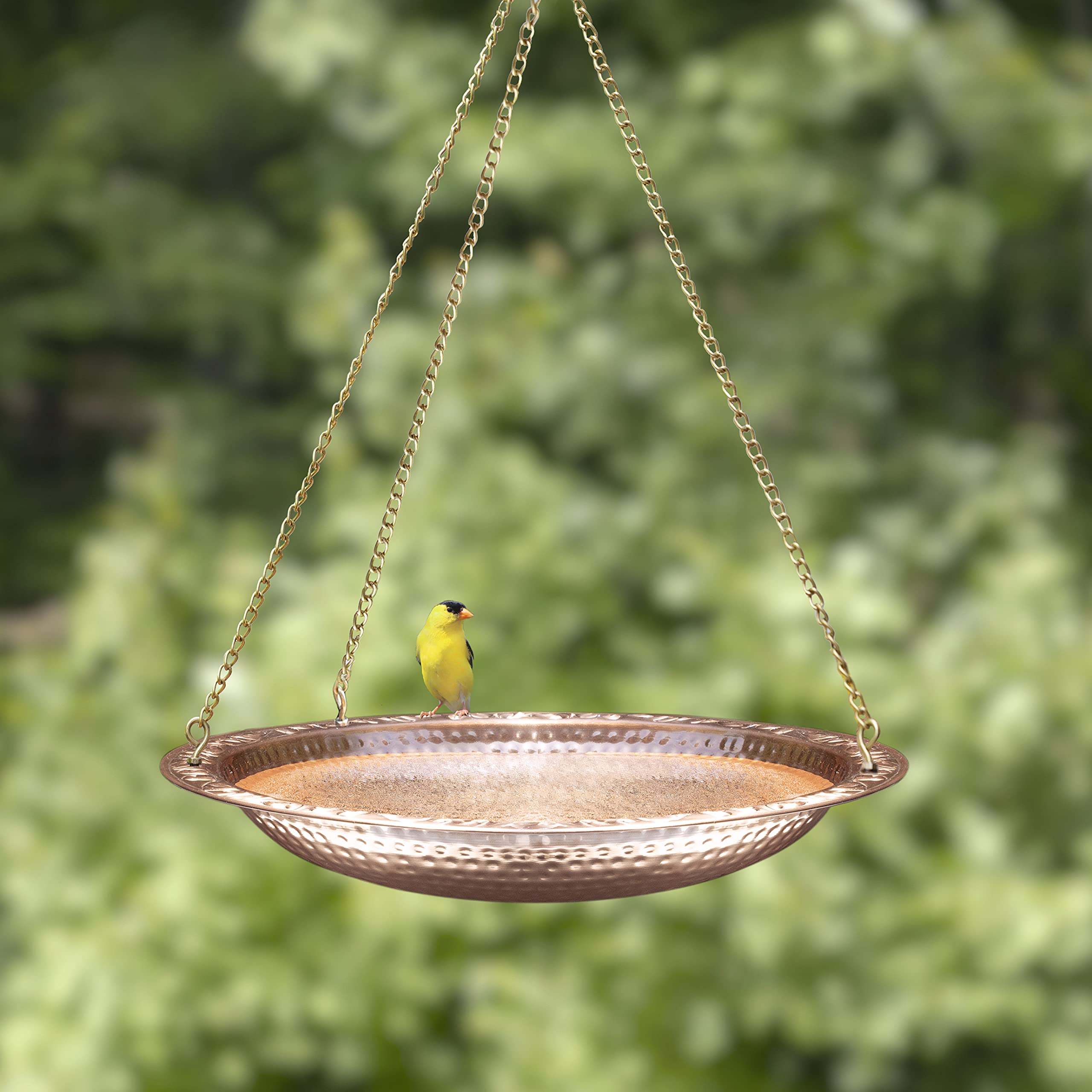 Bain d'oiseaux Suspendu en cuivre Pur 45,7 cm Good Directions