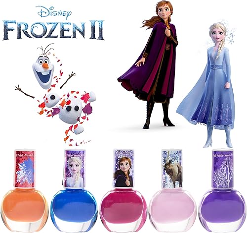 Miniatura 3 de Townley Girl Disney Frozen 2 - Juego de esmaltes de uñas no tóxicos para niñas, colores brillantes y opacos, a partir de 3 años (paquete de 18
