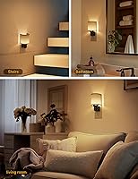 Vista 5 de JandCase Luces nocturnas que se enchufan a la pared, luz nocturna LED regulable, luz nocturna con sensor de luz de encendido y apagado automático