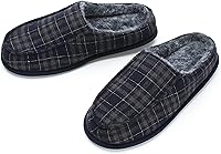 cosyone1997 Men's Memory Foam Moccasin Slippers - Non-Slip Indoor Outdoor House Shoes, Cozy Comfort Sizes 8-15
