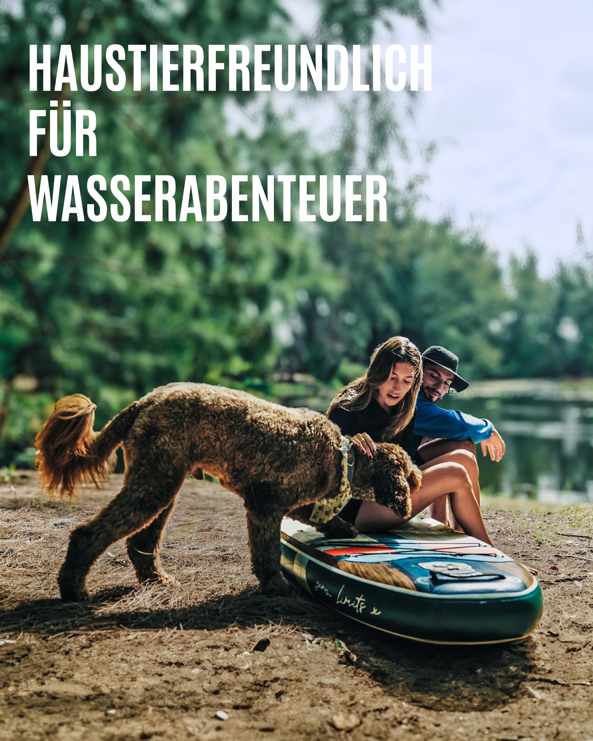 ZLX SUP Board mit Sitz Tragbar Stand up Paddling Board 320cm Stabil Aufblasbares Paddle Board für Erwachsene Familien Anfängerfreundlich, Anti-Rutsch Deck