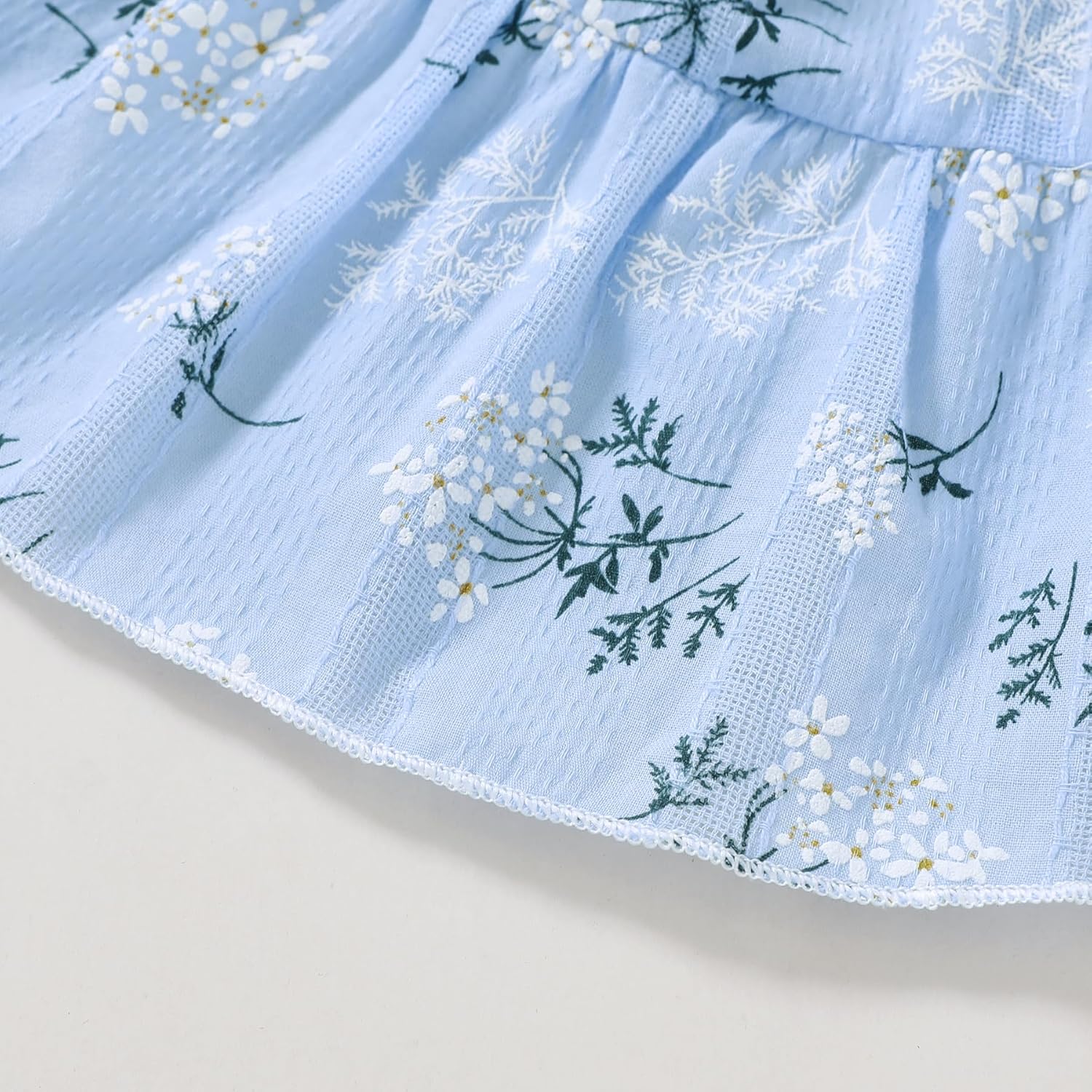 YOUNGER TREE Toddler Baby Girls Dress Summer Ruffle Sleeve Halter Casual Kids Beach Sundress - Image 6