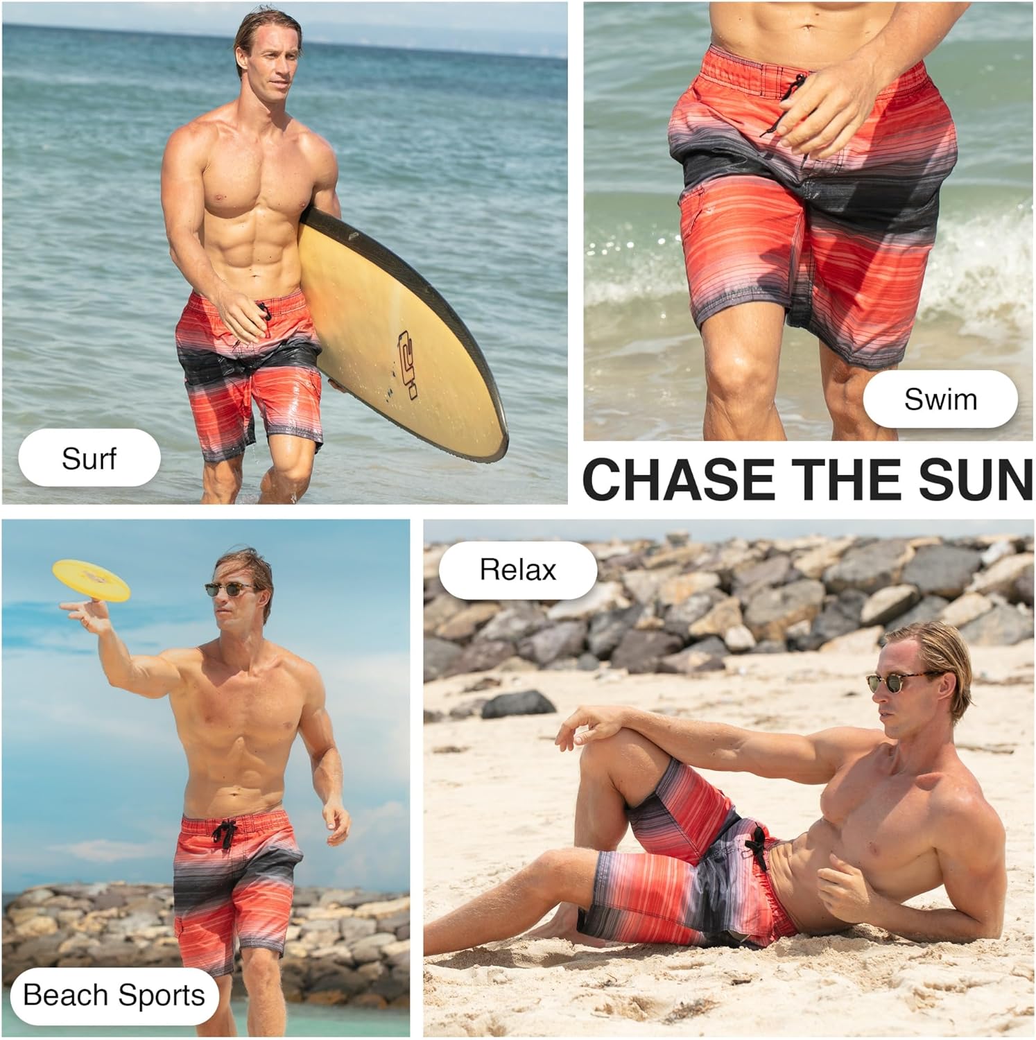 Kanu Surf Infinite Mens Swim Trunks Quick-Dry Bathing Suit Men, 9-inch Inseam (Regular & Extended Sizes)