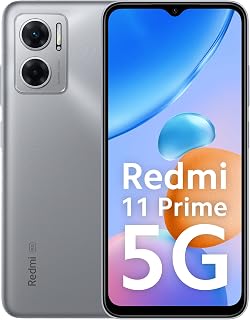 Redmi 11 Prime 5G (Chrome Silver, 4GB RAM 64GB ROM) | Prime Design | MTK Dimensity 700 | 50 MP Dual Cam | 5000mAh | 7 Band 5G