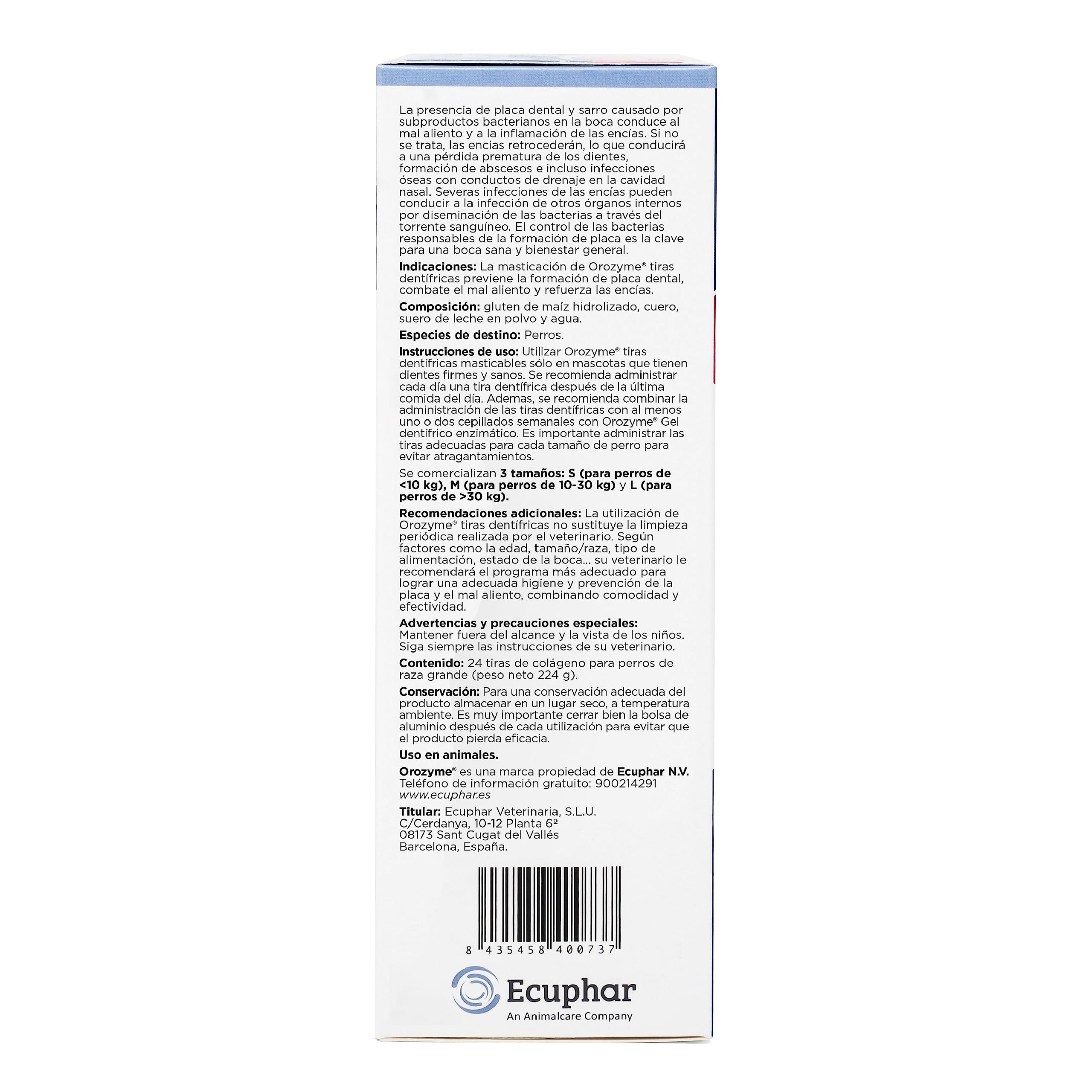 ecuphar Orozyme Dentifricas S 24 Tiras