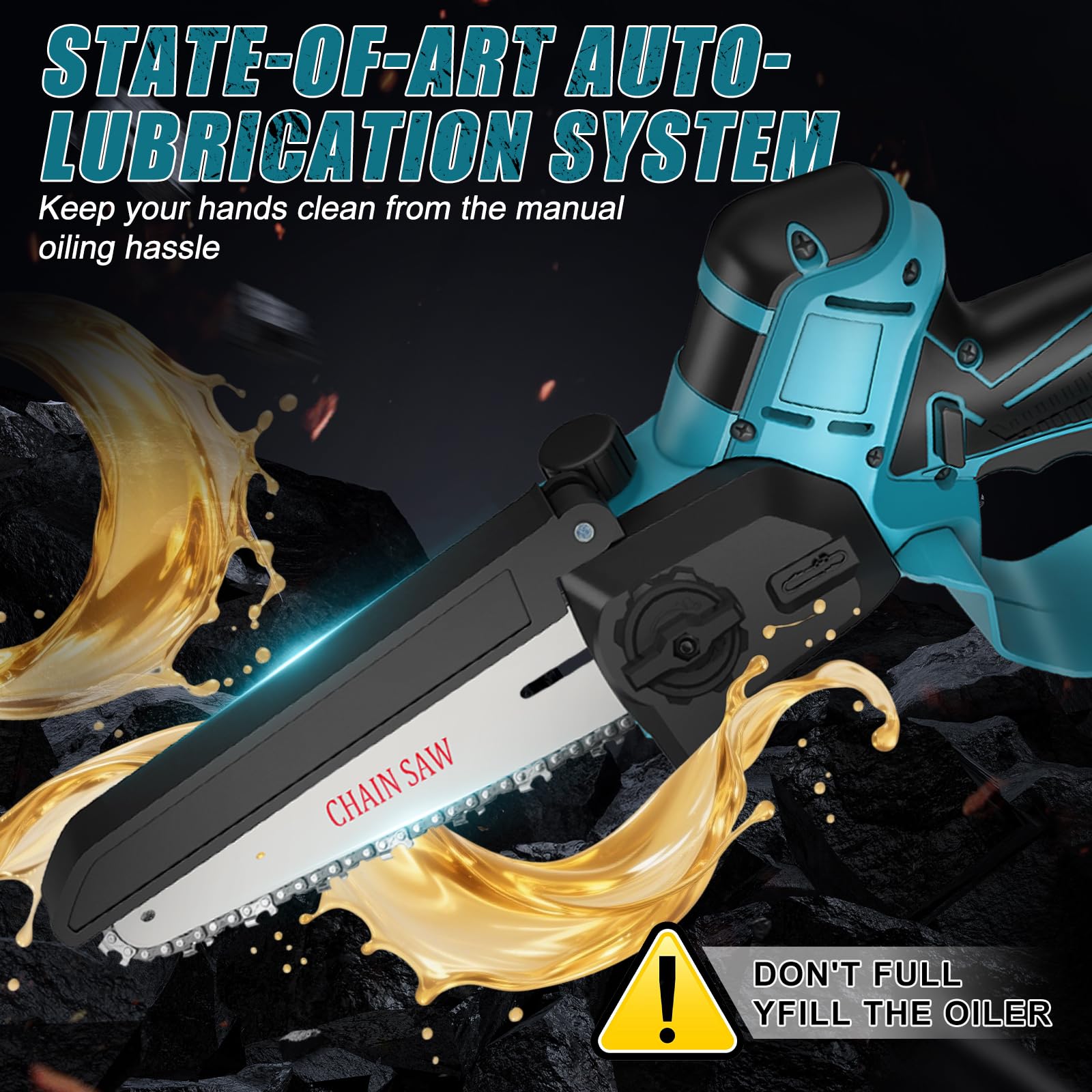 Akku Heckenschere & Kettensäge Kombi-Set für Makita 18V, Ohne Akku