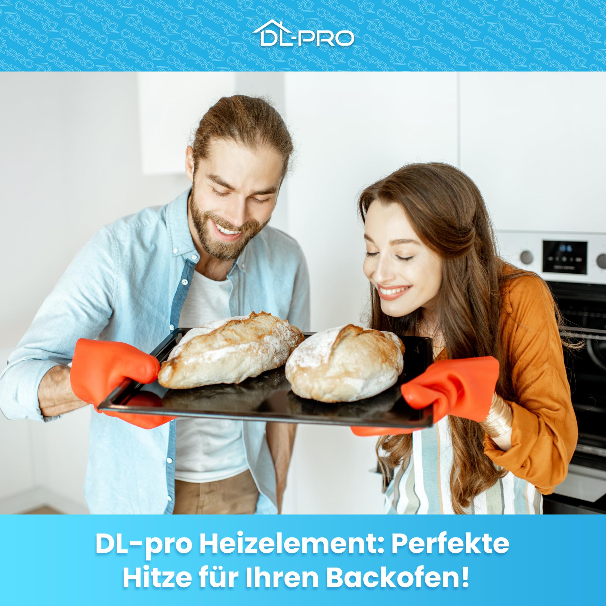 DL-pro Oberhitze Heizelement 2900W 230V für Amica 8026764 Grillheizung für Backofen Ofen Herd