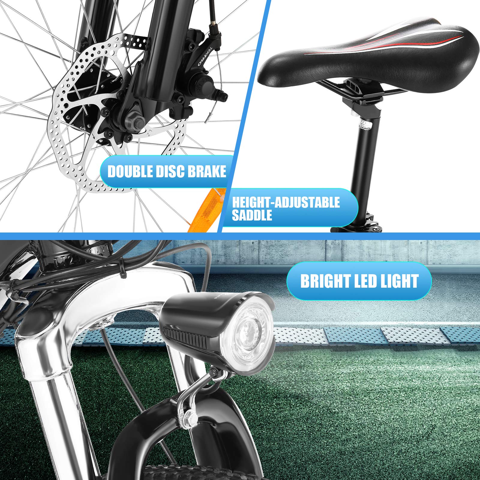 ANCHEER Electric Bikes for Adult, 26'' Electric Mountain Bike with 36V