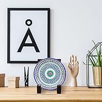 Vista 3 de Soaoo 2 soportes de madera para exhibir fotos, soporte de marco, caballete de mesa de 8 pulgadas, soporte de placa decorativa, decoración del hogar