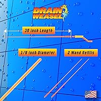 Vista 7 de FlexiSnake Herramienta para eliminar obstrucciones de pelo de serpiente, comadreja de drenaje, tubería, baño, limpiador de drenaje de bañera, 30