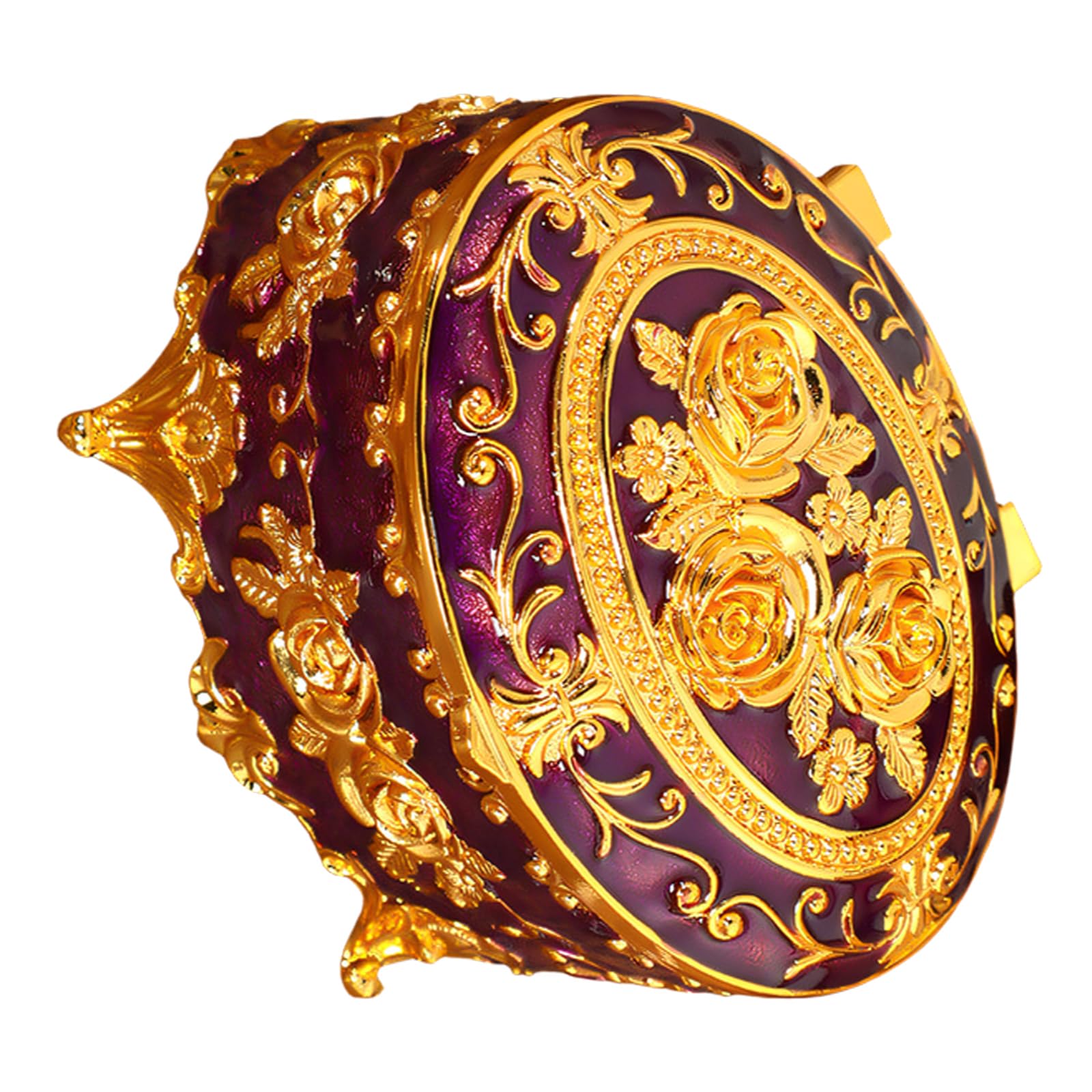 CAZSTYK European Styles Enameled Jewelry Case Sturdy Alloy Construction Suitable for Travel Waterproof Jewelry Storage Solution