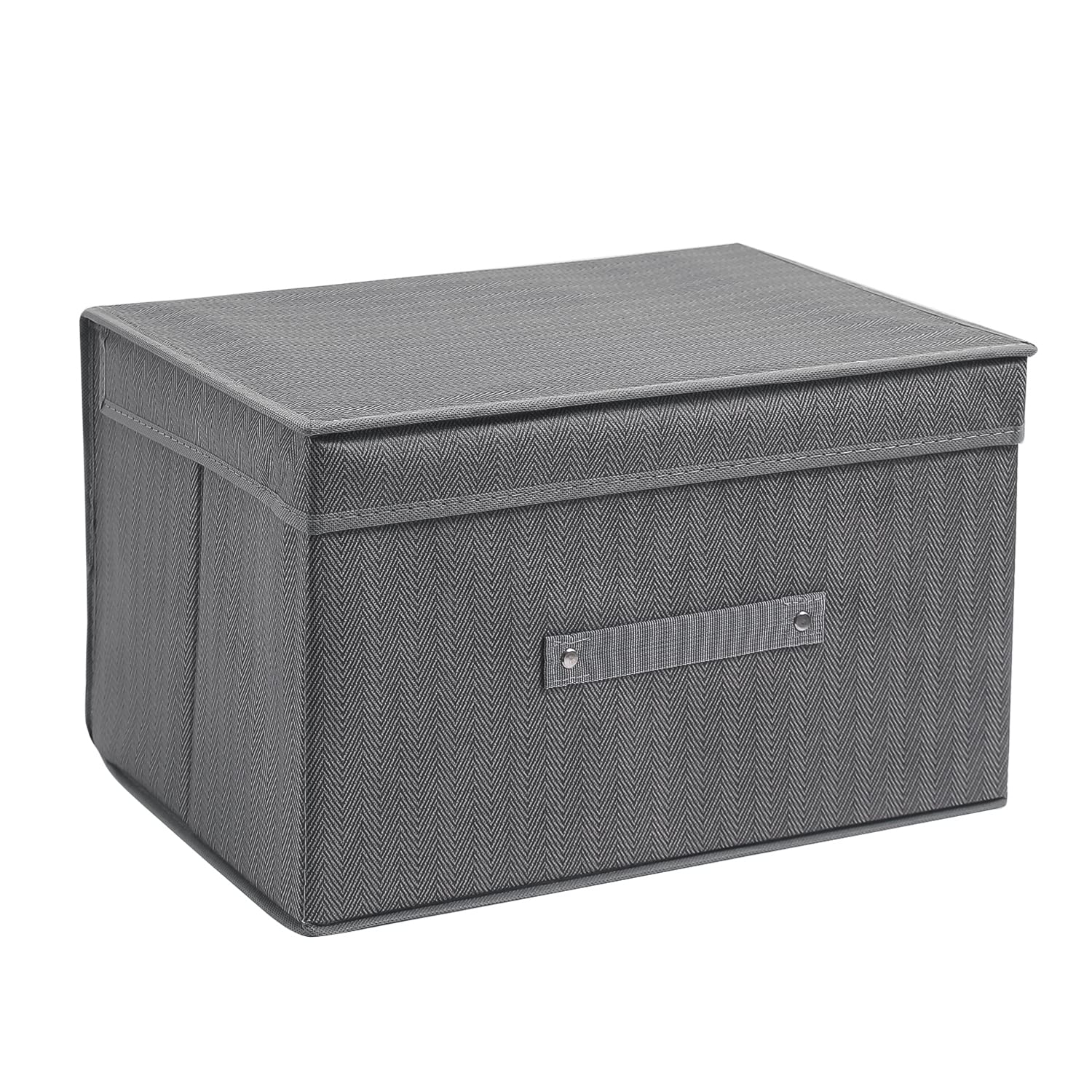 HomeStorie Clothes Storage Box Wardrobe Organizer, Pack of 1, 40x30x25 cm (AR-1546) Non-Woven, Grey (B07CVFTMWD) Amazon Price History, Amazon Price Tracker