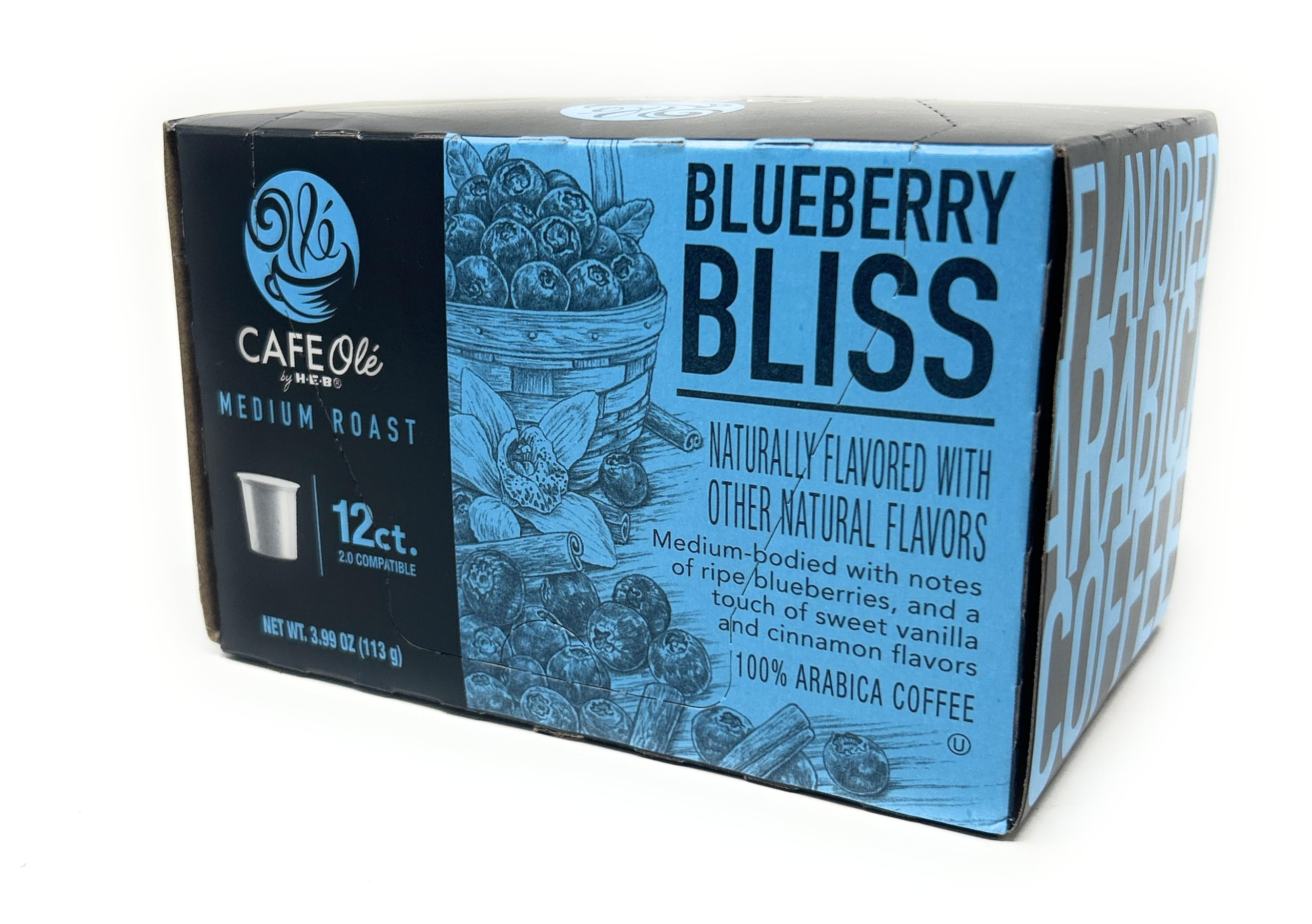 Amazon.com: CAFE Olé by H‑E‑B Medium Roast Blueberry Bliss Coffee