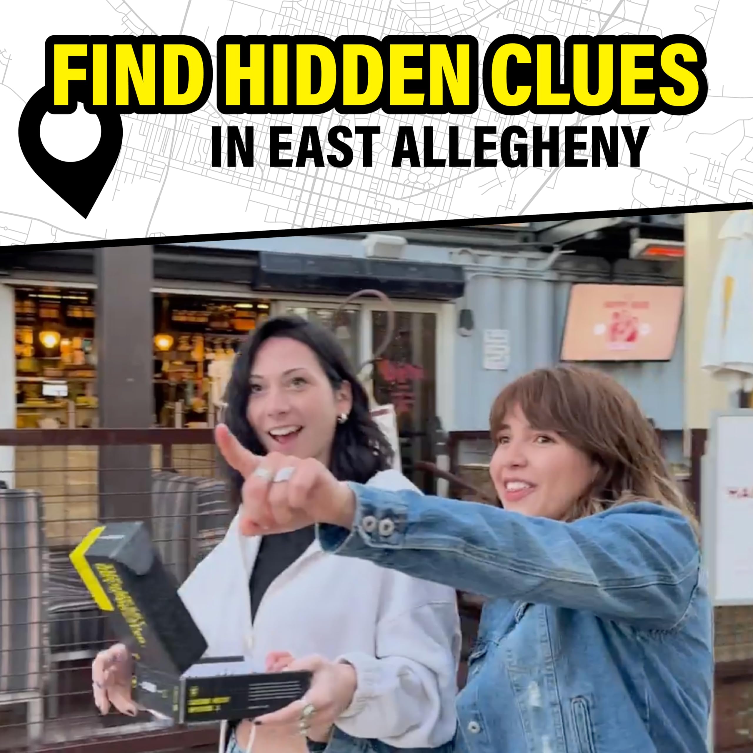 Outdoor Escape Room - Pittsburgh - East Allegheny I Escape The City I Multi-Player Mystery Hunt I Interactive Puzzle Game for Your City