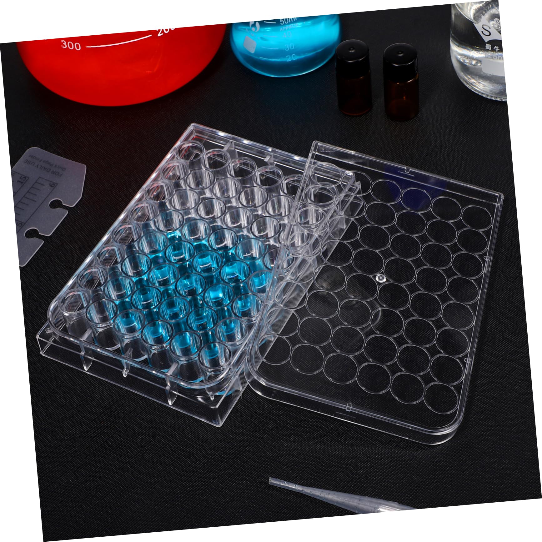 SOLUSTRE 10pezzi Per Pozzetti Strumento Per Esperimenti Resistente All Evaporazione e Stabilità Aggiuntiva Per Cellulari e Biologiche