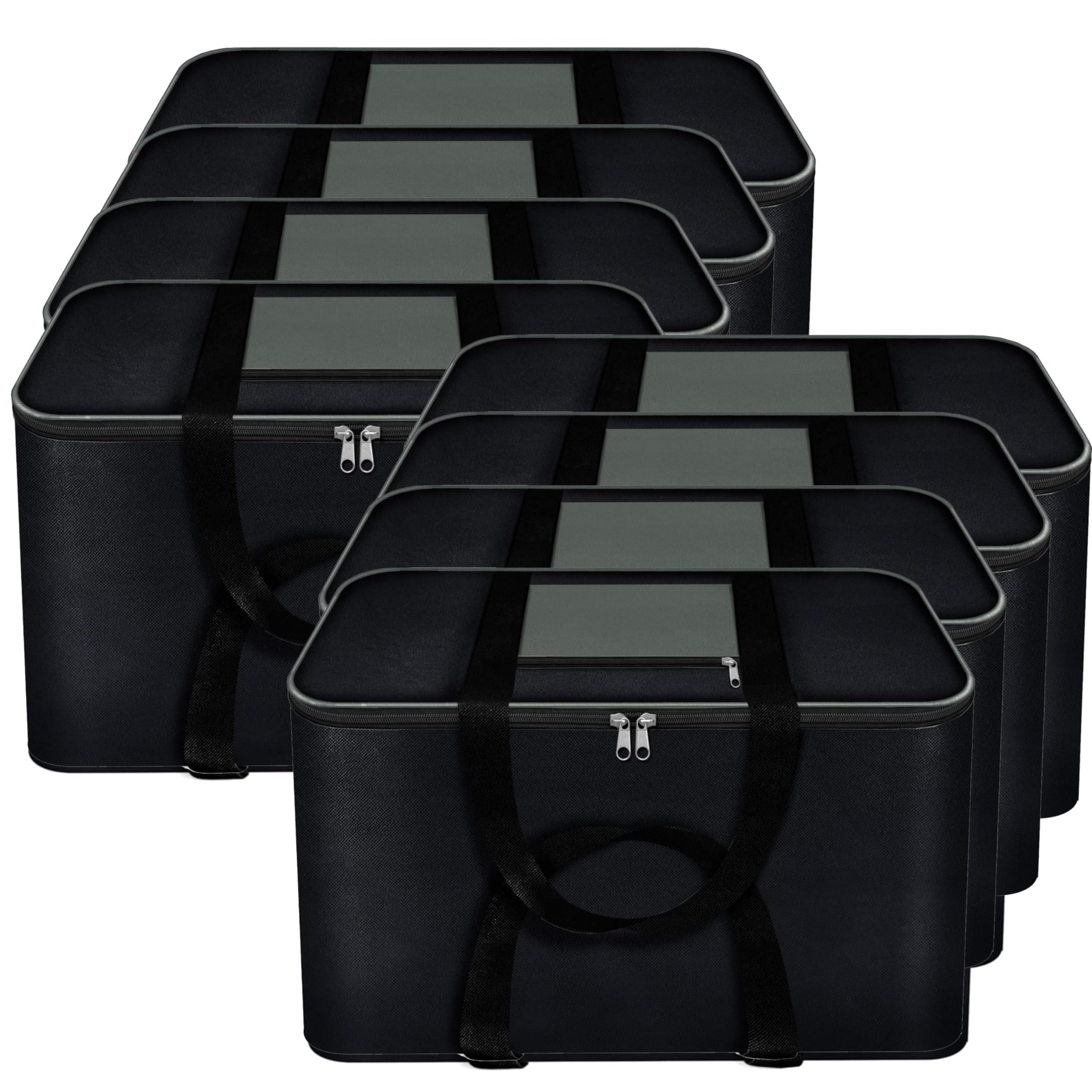 Storite 8 Pack Moisture Proof Nylon Large Underbed Storage Bag For Clothes