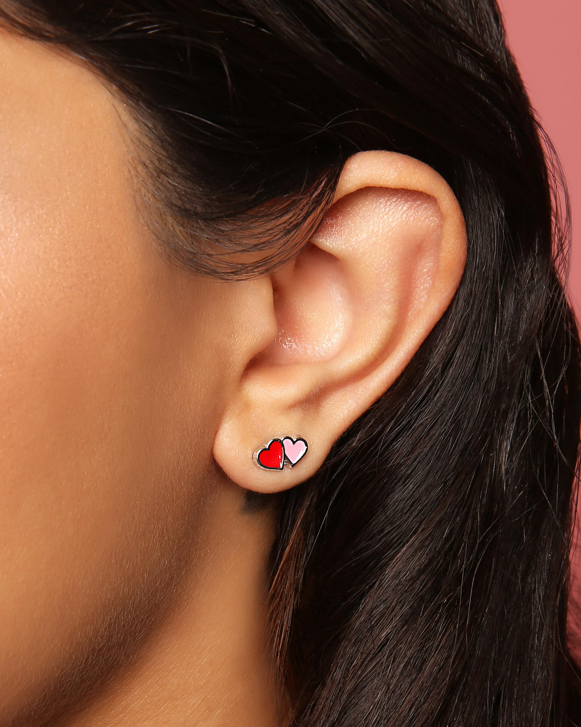 Official Care Bears Stud Earrings Set Pack of 12 Fashion Enamel, Mother's Day Earrings