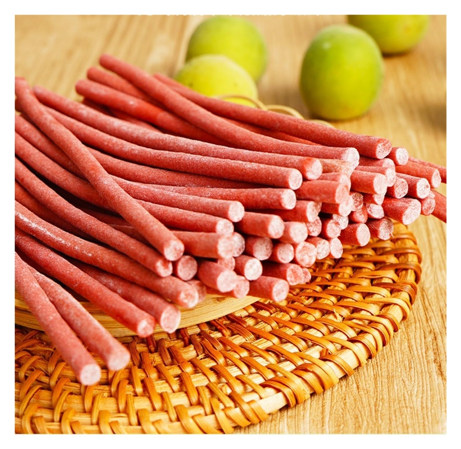 70 g de tiras de ciruela ácida, frutos secos agridulces, de pulpa gruesa y sin hueso(3pcs)