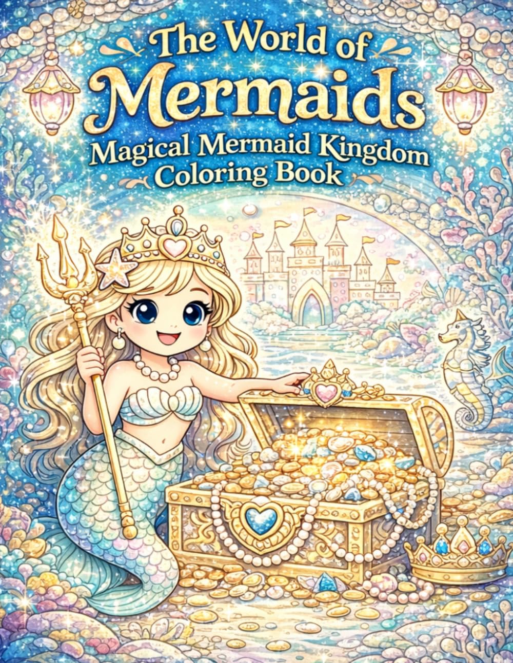 The World of Mermaids : Magical Mermaid Kingdom Coloring Book