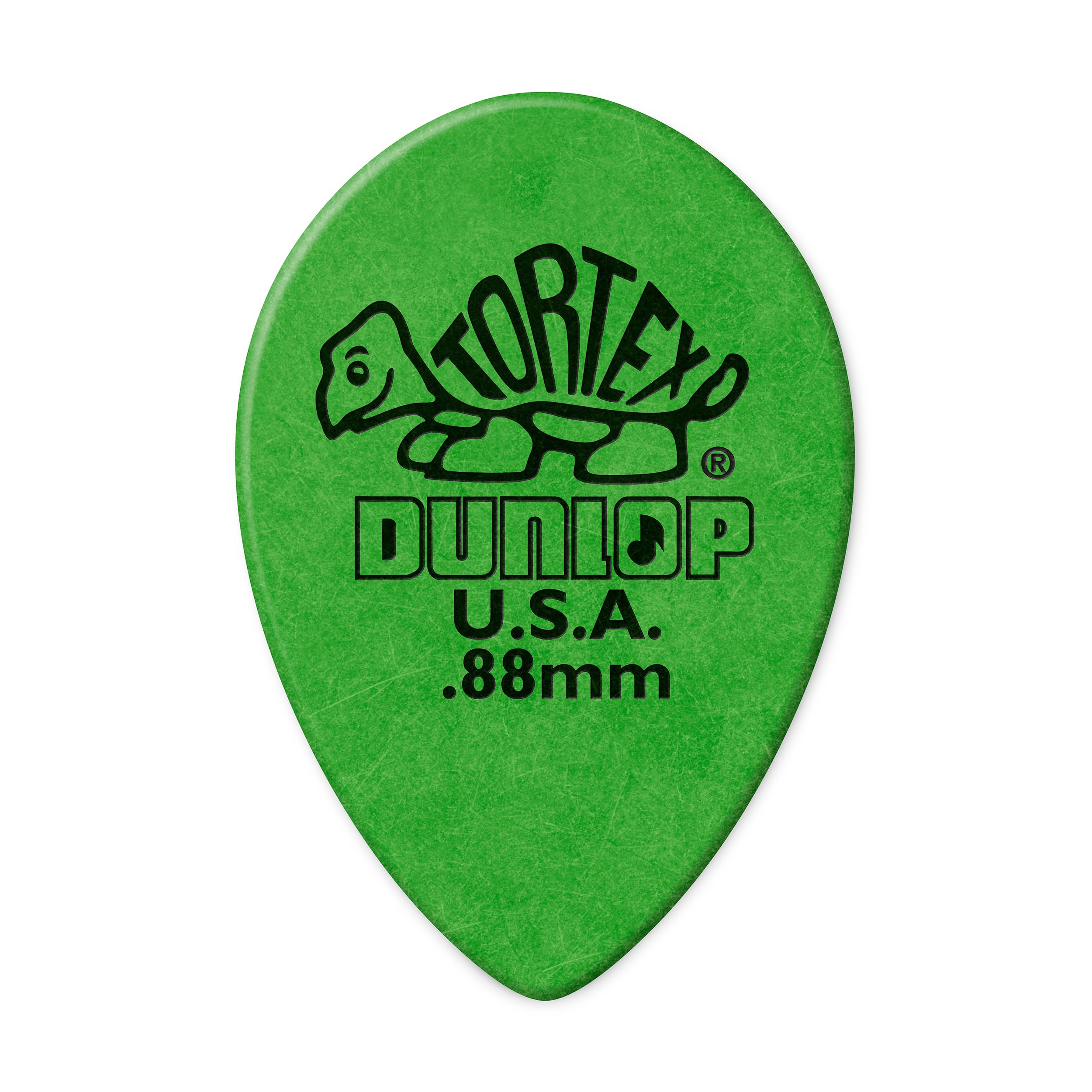 Jim Dunlop 423R.88 Guitar Picks, 0.88 mm, Green