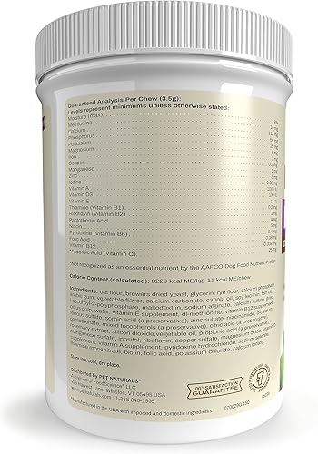 Miniatura 3 de Pet Naturals Daily Multi para perros fórmula multivitamínica diaria con 28 nutrientes específicos caninos 30 masticables de tamaño mordido