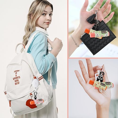 Miniatura 7 de Soporte para llavero, soporte para bálsamo labial, bolsa de manga para lápiz labial con clip, brillo de labios elástico, regalos para amigos,