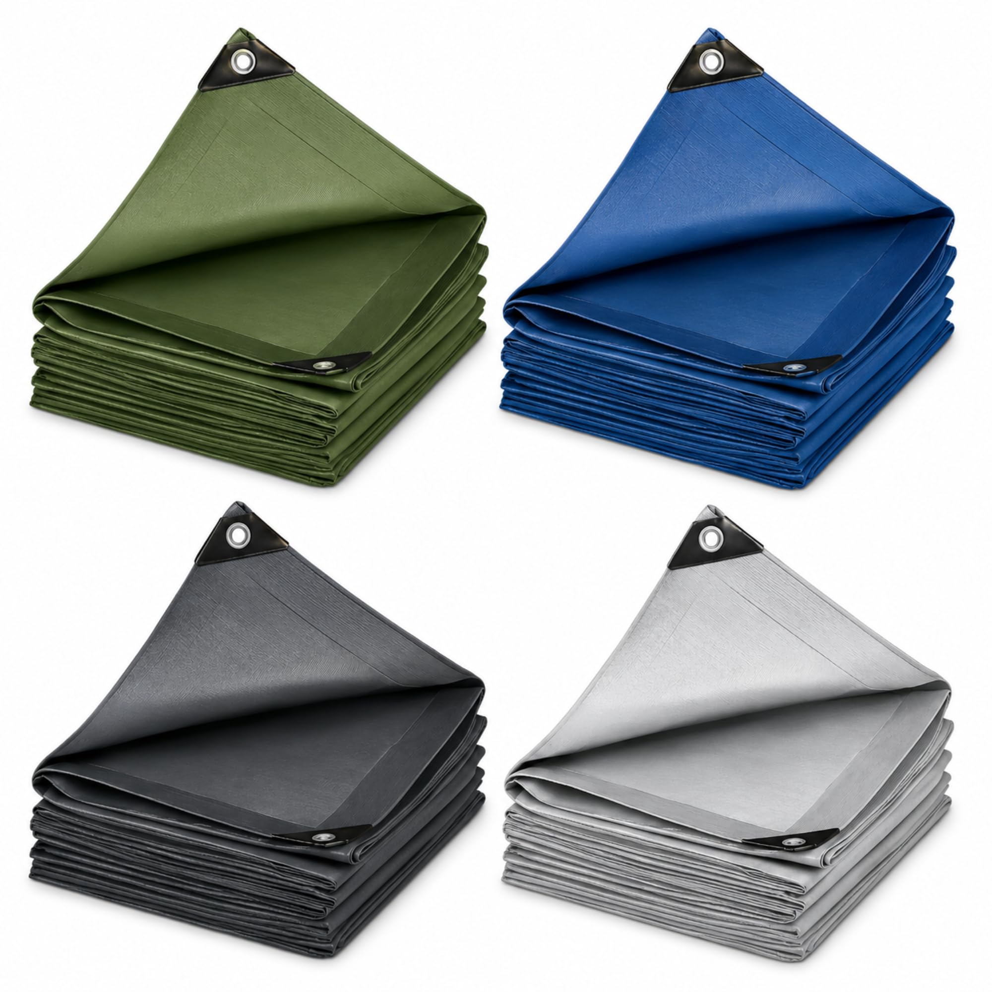 casa pura Tarpaulin Waterproof 6 x 10 m White Fabric Tarpaulin with Eyelets – Construction Tarpaulin, Pool Groundsheet, Tent Tarpaulin for Floor, Rain Tarpaulin, Trailer Tarpaulin, Wooden Tarpaulin