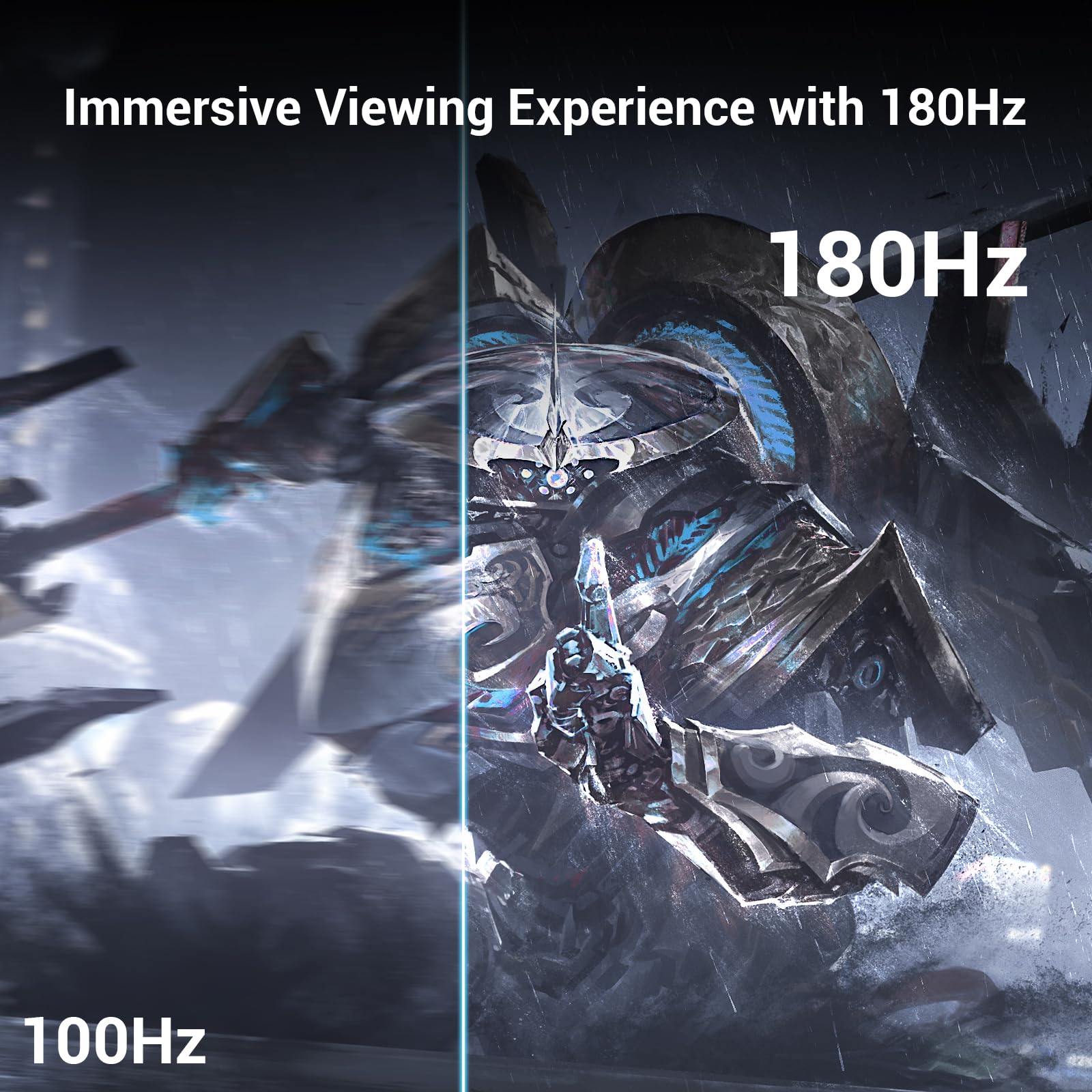 Great voell Ecran PC Gamer Incurvé 24 Pouces, 180 Hz, HDR10 (Full HD 1080P, 1920 x 1080), AMD FreeSync, Montage VESA, Couleur Noir