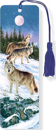 Wolves 3-D Bookmark