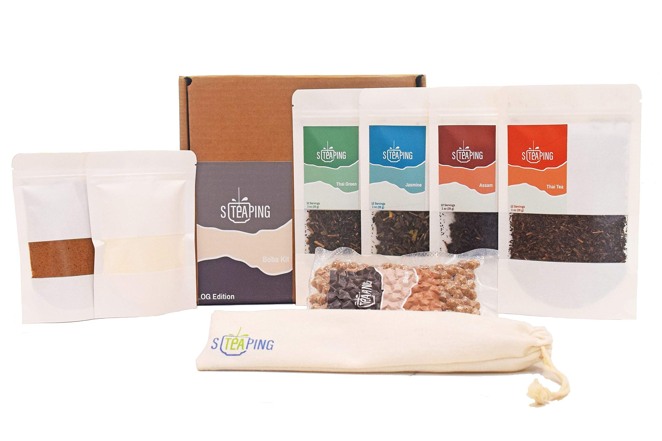 Amazon.com: Premium Tea Boba Kit OG EDITION/THAI TEA/ASSAM MILK