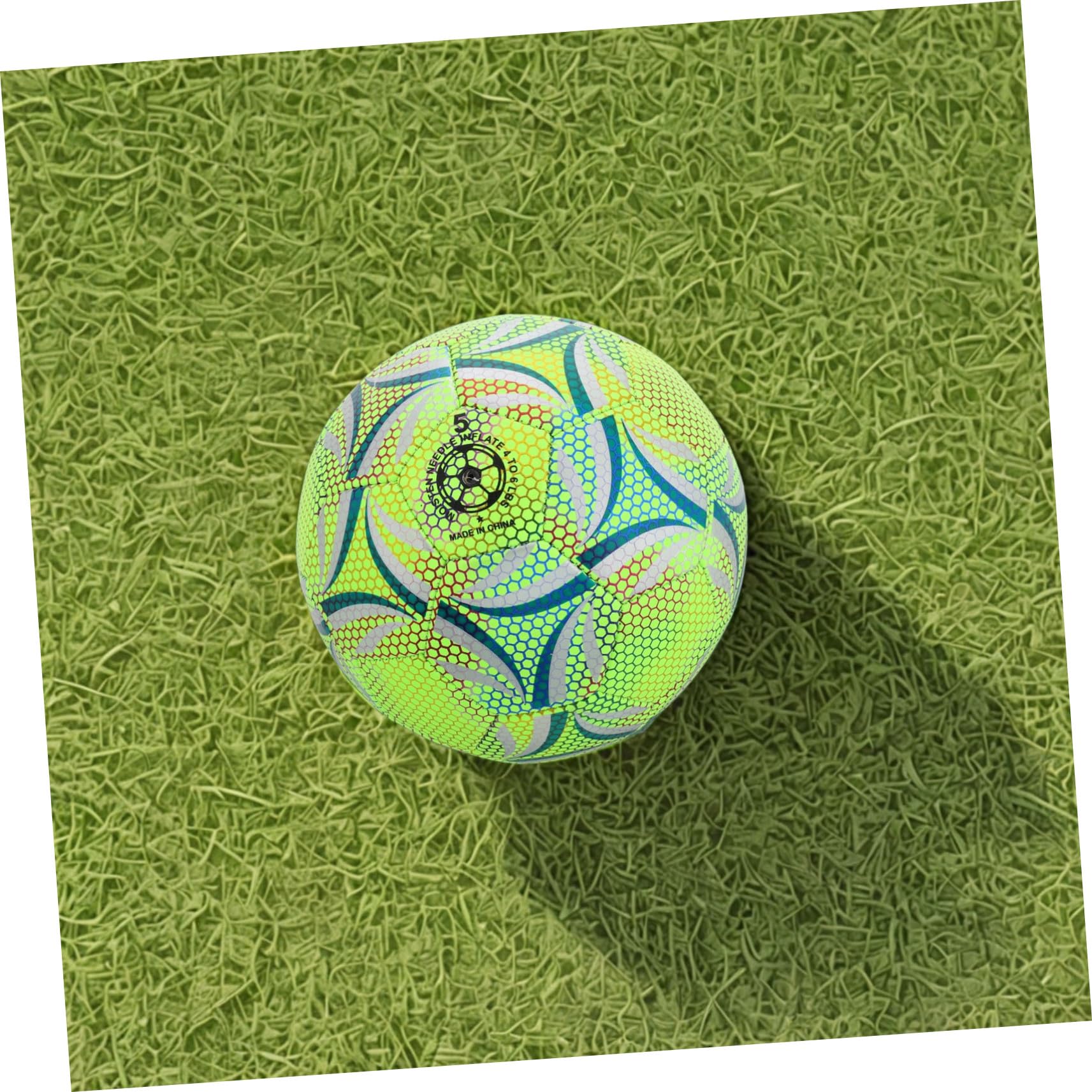 Balón De Fútbol Iluminado Brillante para Adultos y Balón De Fútbol Luminoso para Entrenamiento Diurno y Nocturno Material Duradero