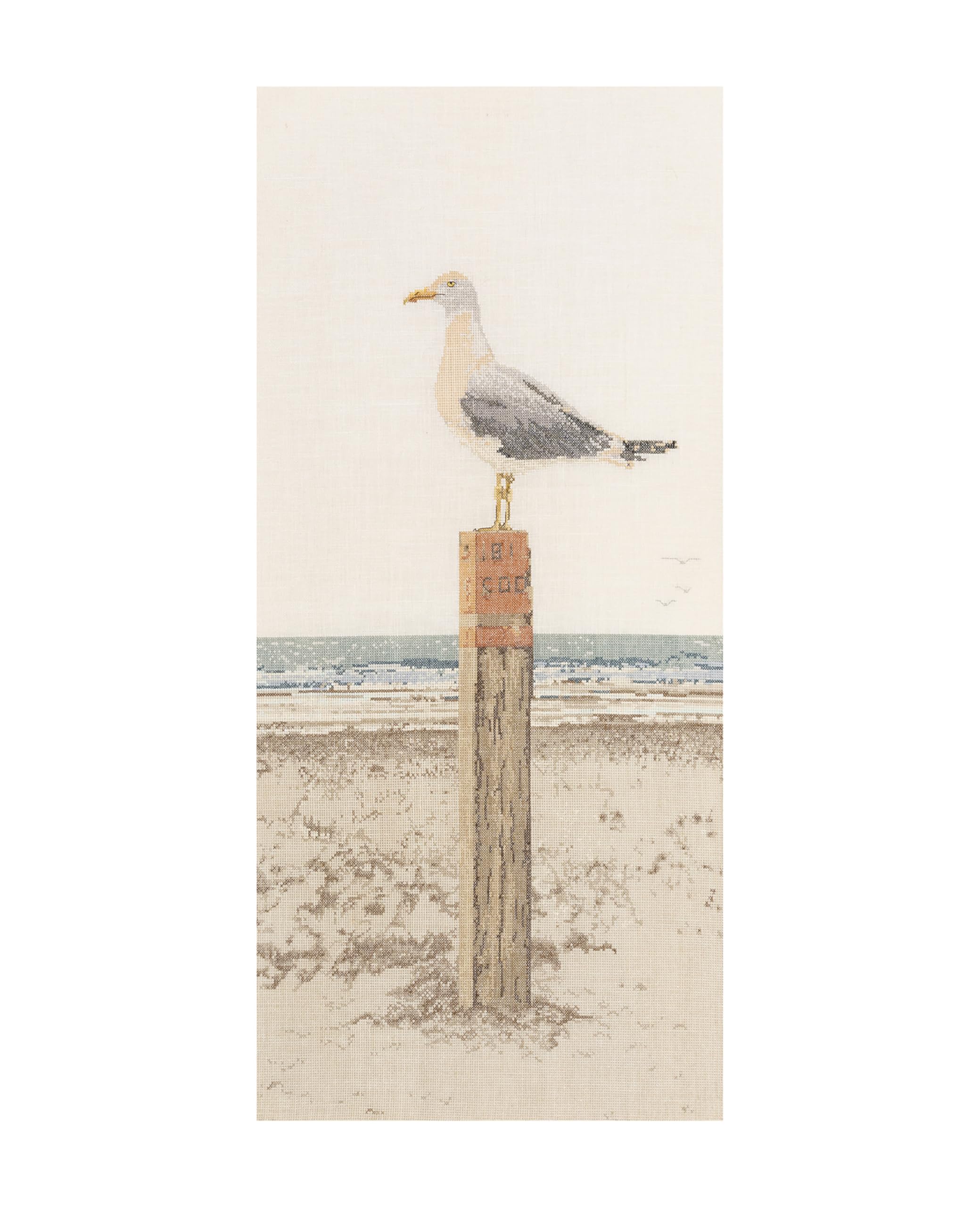 Thea Gouverneur Since 1959 Seagull Thea Gouverneur On Aida Counted Cross Stitch Kit-13-Inch X 25.5-Inch 16 Count