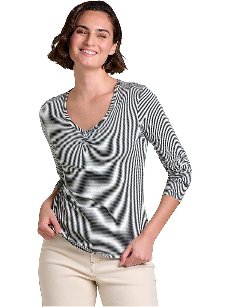 Gray Toad&Co Rose Long Sleeve Tee