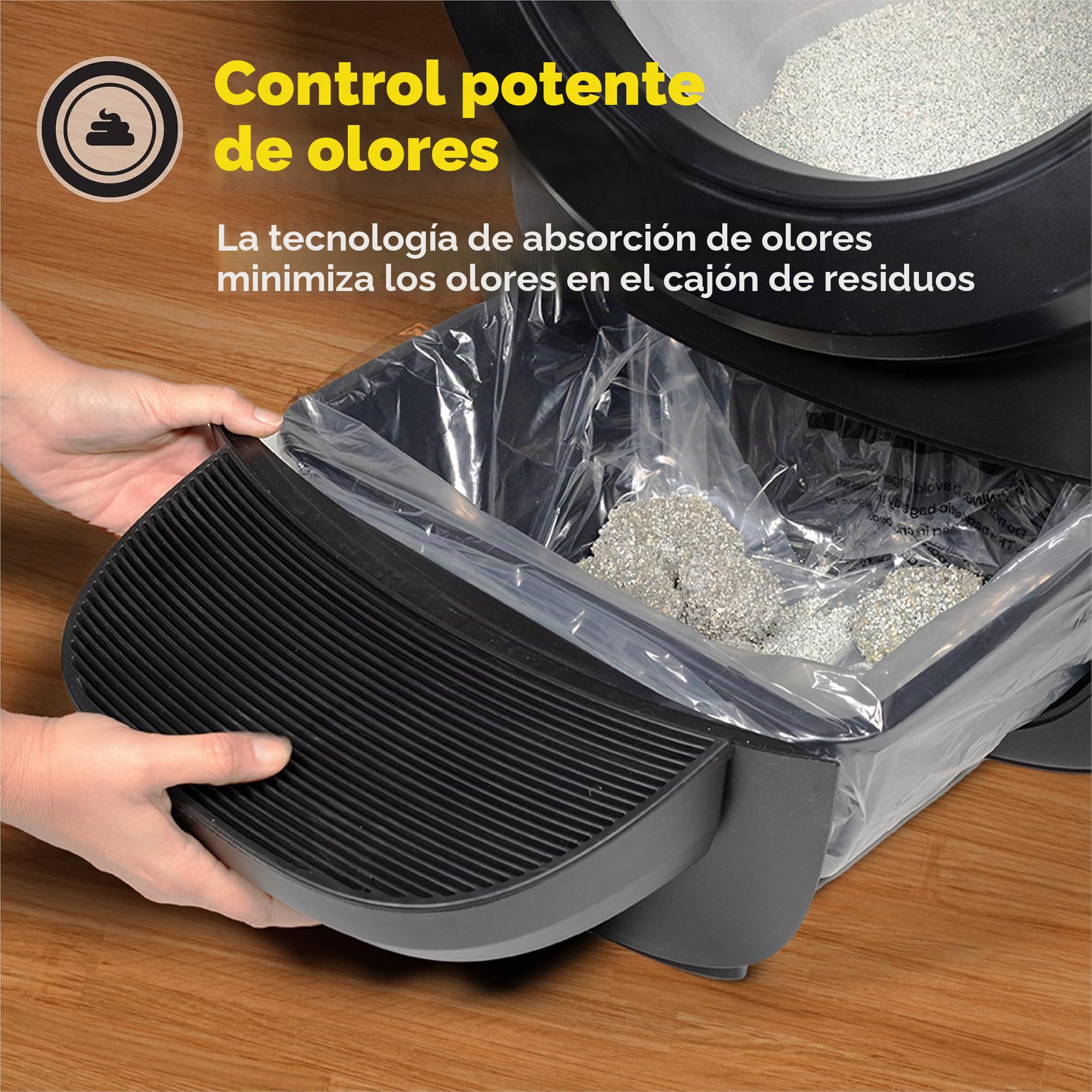 Purina Tidy Cats Arena para Gatos, fórmula de Control de olores para Gatos con Robot aglutinante, Caja de 22 Libras