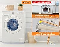 Vista 4 de MyLifeUNIT Kit de extensión de manguera de desagüe para lavadora, Ajuste universal para toda manguera de desagüe, 6 pies