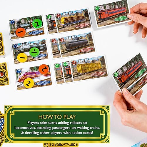 Miniatura 3 de Calliope Station Master Juego para 2-6 jugadores, juegos familiares para divertidas noches de juego de ritmo rápido