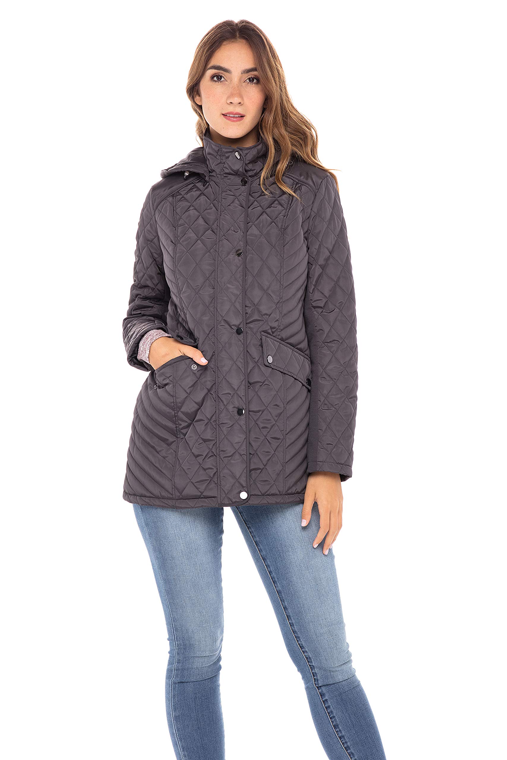Collection Women's Quilted Jacket with Detachable Hood