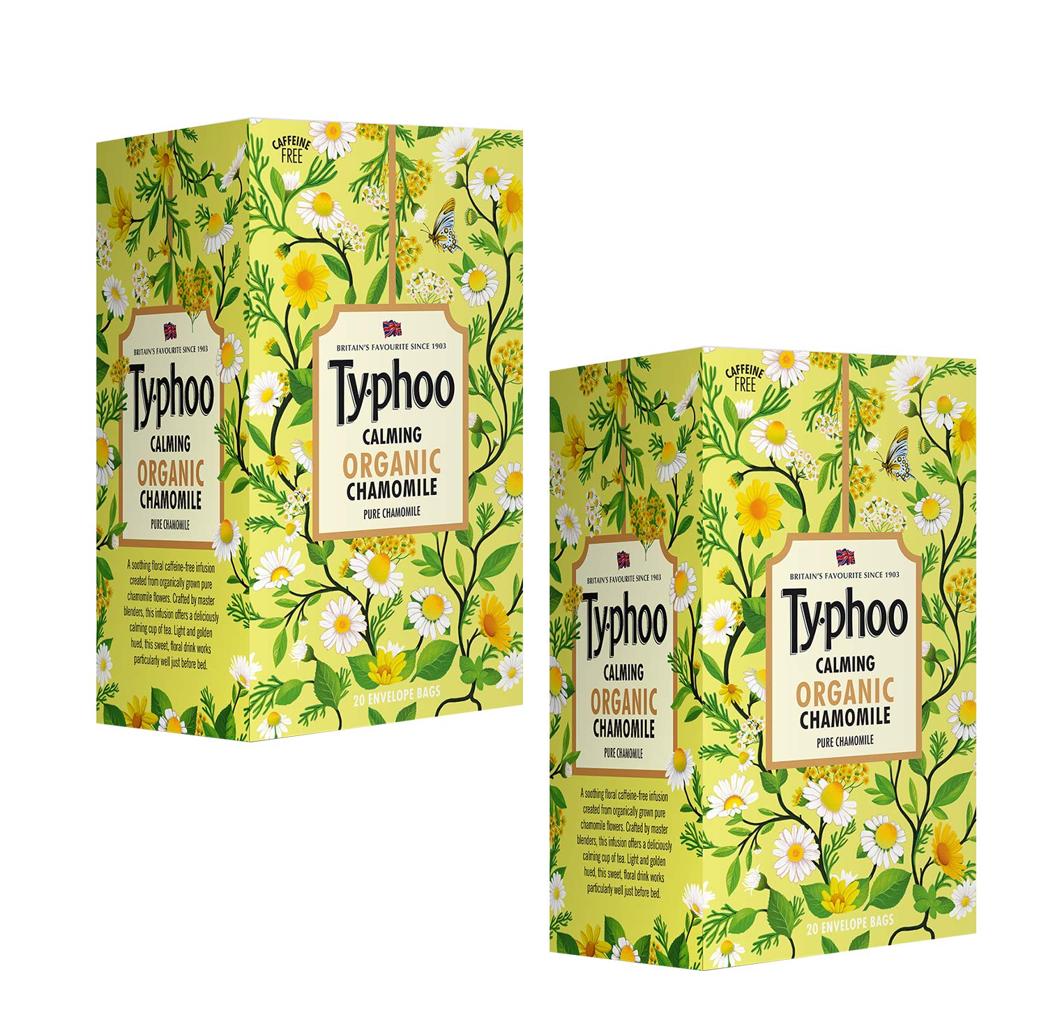 Typhoo Calming Organic Chamomile Tea with Pure Chamomile (Pack of 2) (B07NZ4BK6S) Amazon Price History, Amazon Price Tracker