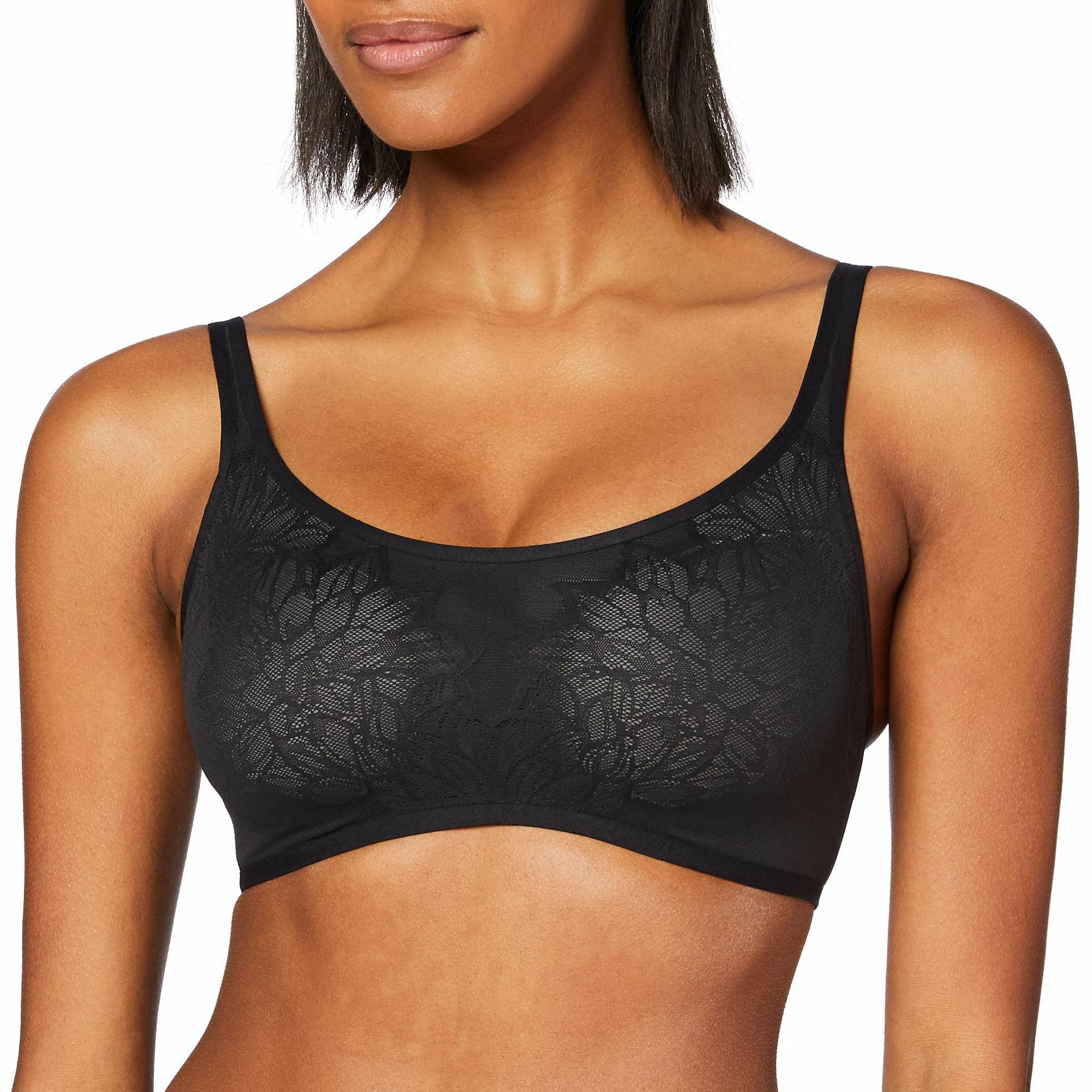 Triumph Fit Smart P Ex Biustonosz na fiszbinach, nieprzezroczysty damski, czarny, 42/XL