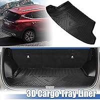 Vista 2 de X AUTOHAUX Tapete de maletero para Kia Seltos 2020-2023, revestimiento de carga trasera, ajuste personalizado, tapete de suelo de TPE para maletero