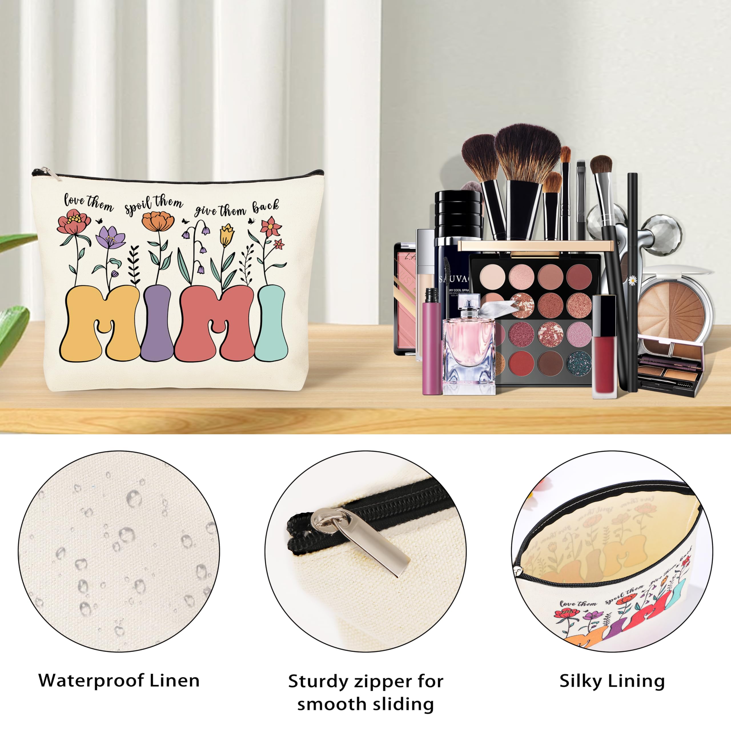 DOGMEM Mimi Gifts, Mimi Gift for Grandma, Birthday Gifts for Mimi Grandma Gift Set Ideas Grandma Birthday Gift