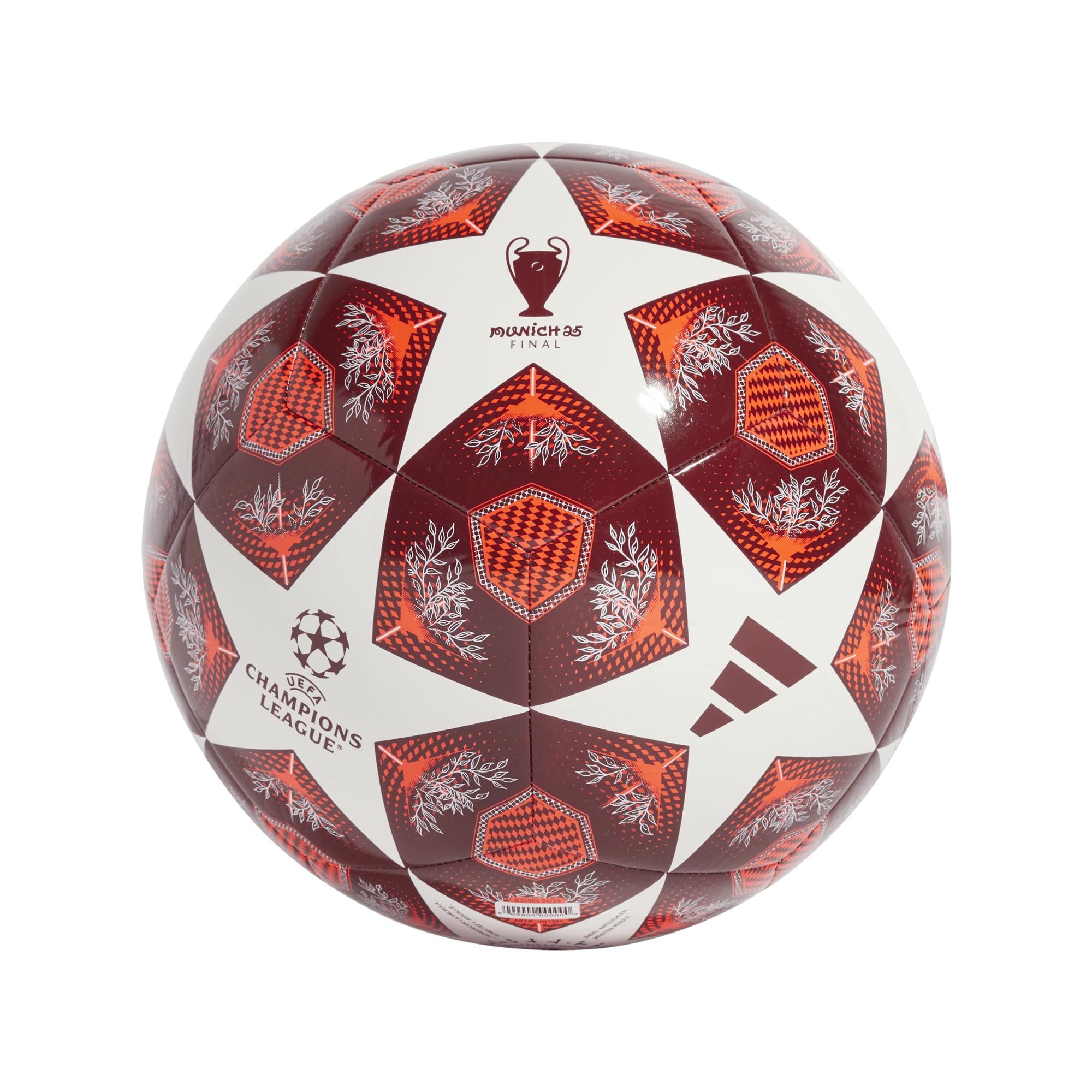 Adidas Unisex-Adult UCL Club Soccer Ball,White/Solar Red